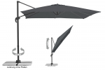 Schneider SET Ampelschirm Rhodos Junior 270x270cm + Ständer + Hülle, anthrazit
